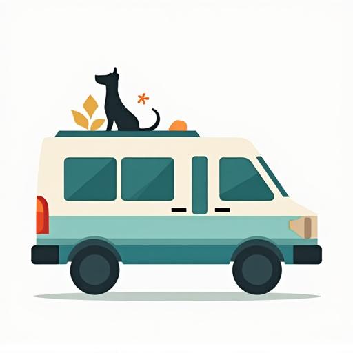 ペット送迎専用車のアイコン